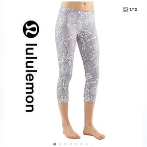 Lululemon Beach Floral Fossil Leggings